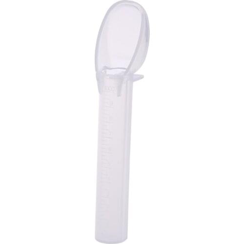 Children Like Infant Baby Silicone Medicine Feeding Spoon Feeder Anti Choke Device With Scale Convenient