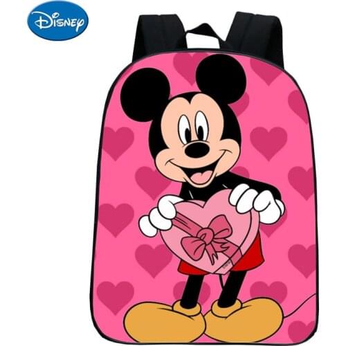 Disney Children Backpacks Girl Boys Kawaii Micky Mouse Backpack Childrens School Bags Cartoon Kindergarten Mochilas