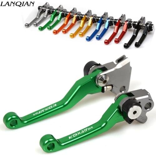 Dirt Bike Pivot Brake Clutch Levers Motorcycle Customized Aluminum Accessories For Kawasaki KDX125SR KDX 125SR 125 SR 1990