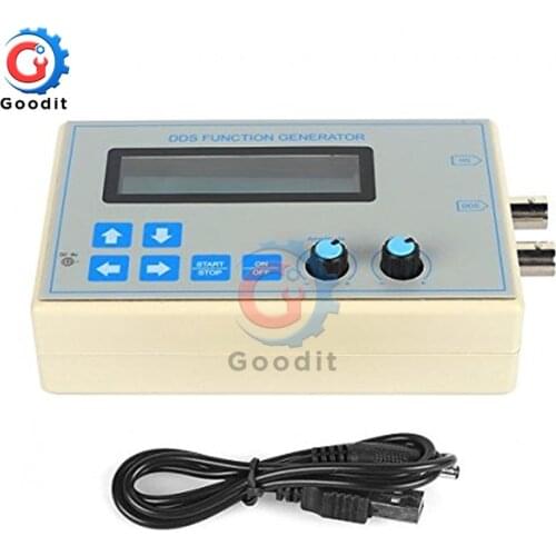 DC 9V 1602 LCD Display Digital DDS Function Signal Generator Module Sine + Triangle + Square Wave + USB Cable (1HZ-65534HZ)