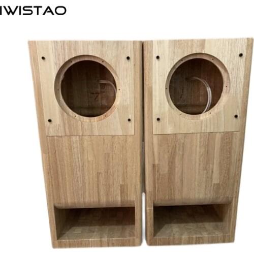 IWISTAO HIFI Speaker Empty Cabinet 1 PC 6.5 Inches Finished Labyrinth Structure Solid Wood for Full Range Speakers Unit DIY