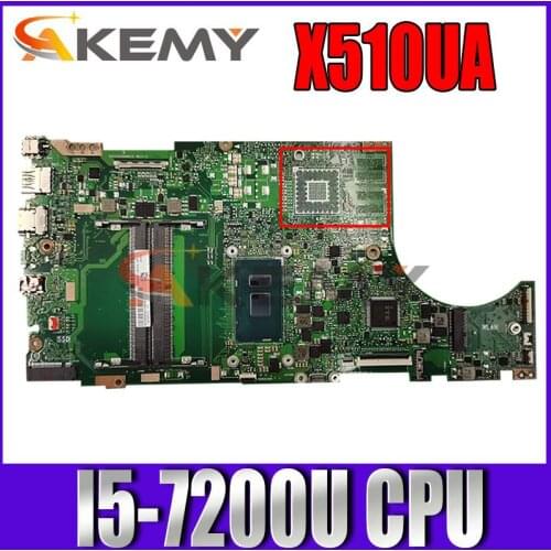 X510UA Laptop Motherboard For ASUS X550UNR X510URO S5100UR S5100U X510UQ Mainboard I5-7200U 100% Test work