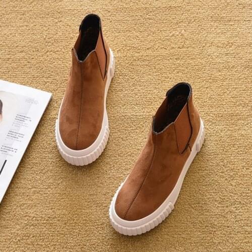 Fashion Winter Shoes Women Chelsea Boots 2020 Thick Sole Leopard Winter Shoes Warm Plush Womens Boots Woman Ankle Booties YX362