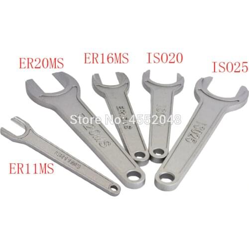 A set ISO handle wrench ISO20 ISO25 ER11MS ER16MS ER20MS precision engraving machine tool holder wrench cast iron hardening