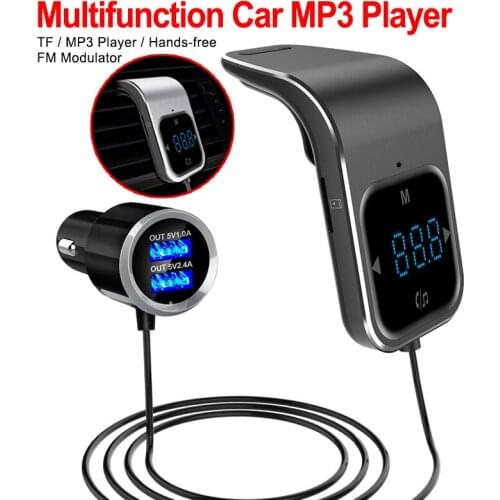 100%NEW In-Car Bluetooth FM Transmitte MP3 Player Radio Car Kit MP3 Player with Hands-free Speaking