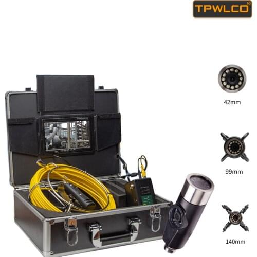 New Arrvial Dual Lens Pipe Leak Detection With 12pcs LED Lights Pipeline Sewer Inspection Camera System 20m Cable