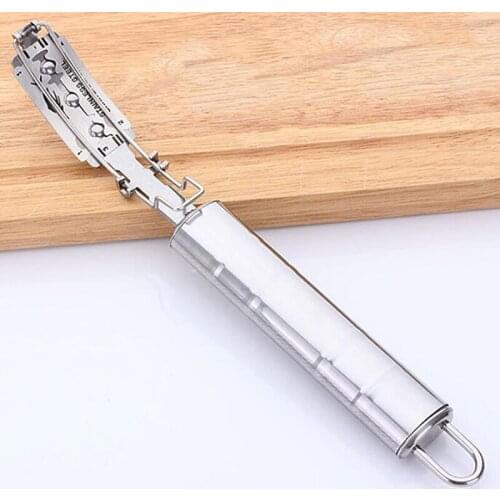 Stainless Steel Scraping Pig Hair Knife Chicken Duck Hair Scraper Cooking Meat Tools Poultry Hair Removal Knives Kitchen