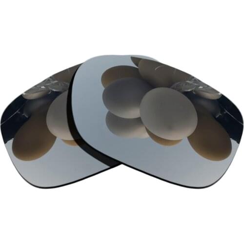 Polarized Sunglasses Replacement Lenses for-TwoFace Frame - Silver Mirrored