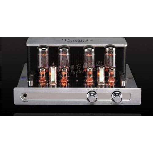 Latest upgrade version YAQIN 23*2 MC-5881A Vacuum Tube 5881A Power Amplifier HI-FI Integrated Valve Audio Amplifier 110~240V