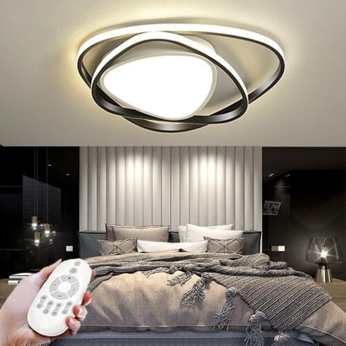 Ceiling Lamp Dimmable LED Chandelier Modern Acrylic Childrens Room Bedroom Kitchen Office Interior Lighting with Remote Control