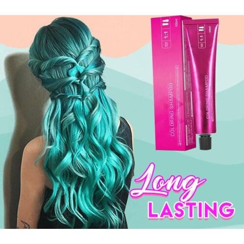 Hair Coloring Shampoo Mild Safe Hair Dyeing Shampoo for Men Women All Hairs EIG88