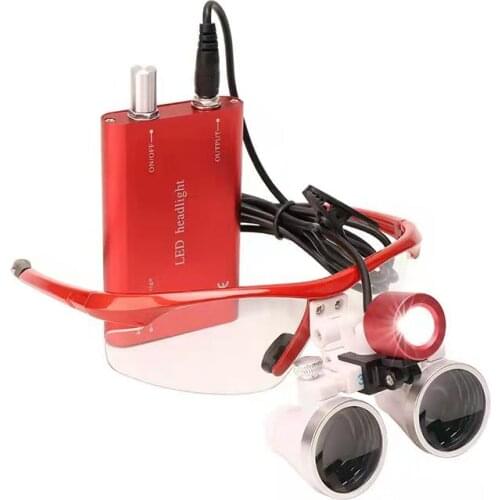 3W Portable Light Dental Surgical Medical Binocular Loupes for Dentists