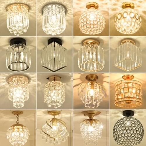 Led crystal ceiling light aisle light simple European style corridor modern net red ceiling light indoor lighting lamps
