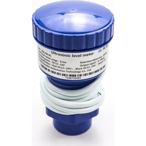 Ultrasonic generator fuel water level sensor 5m long distance water tank level transmitter