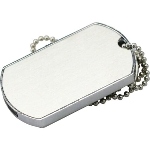 Retail Necklace Military Dog Tag Shape USB Flash Drive PenDrive Memory Stick Disk Pen Drive 4GB 8GB 16GB 32GB Super Quality