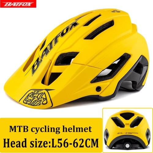 BATFOX Bicycle Helmet women men Adult helmet fox mtb Intergrally-molded Mountain bike helmet cycling MTB casco bicicleta hombre