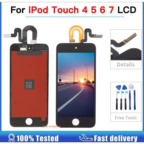 LCD Display For iPod Touch 4 5 6 7 LCD Touch Screen Digitizer Assembly For iPod Touch 5th 6th 7th LCD screen Replacement + tools