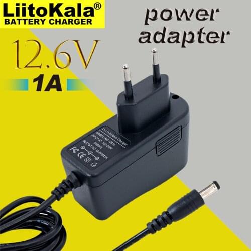 1-10PCS Liitokala 12,6 V 1A lithium battery charger 3S 12V battery 100-240V charger DC head is 5,5*2,1mm