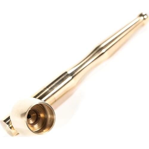 110mm Chinese vintage full brass pipe Retro portable dry tobacco cigarette filter cigarette holder