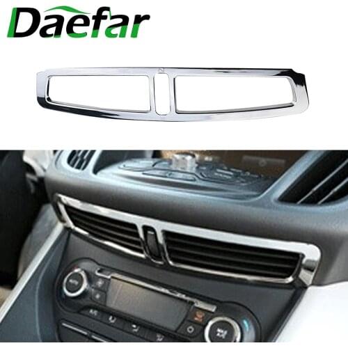 Daefar ABS Chrome Car Air Vent Protection Cover Air Conditioning Outlet Trim Sticker for Ford C-Max Cmax 2011 - 2014 Accessory