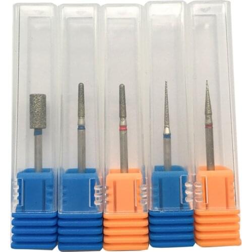 Diamond Rotary Burr Nail Drill Bits For Nail Diamond Bit Milling Cutter for Manicure Milling Cutter Nail Bits for Electric Drill