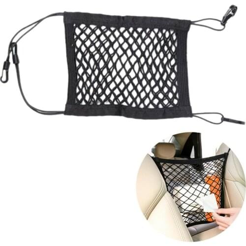 Car Cargo Storage Mesh Net String Universal Holder Cage Auto Organizer Seat Back Bag Between Bag Magic Sticker Pocket