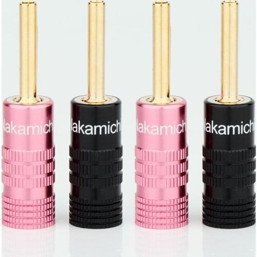 BA1434 24K Gold plated Hot New Nakamichi, Speaker cable Banana Plugs Connectors