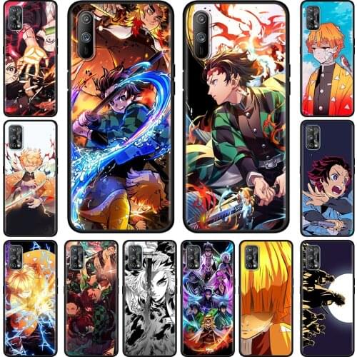 Demon Slayer Anime Soft Silicone Cover For Realme 6 7 Pro C21 C3 XT 5 X50 8 7i GT Neo C11 C15 C20 C25 Shockproof Phone Case Capa