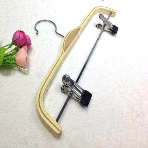 39cm 10 pcs/lot Adult Wooden Hangers Anti Skid Solid Wood Hanger Laminated Pants Racks