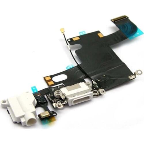 For Apple iPhone 6 6G 4.7" White/Light Grey/Deep Grey Color Charge Charging Port Dock Connector Flex Cable