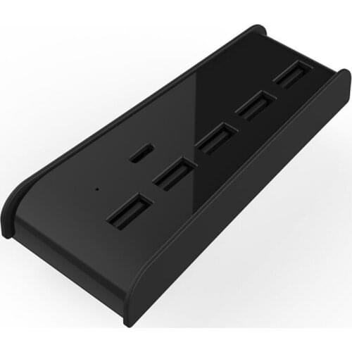 For PS5 DE/ UHD Console, Transmission Converter of 5-Port USB HUB Extension High-speed
