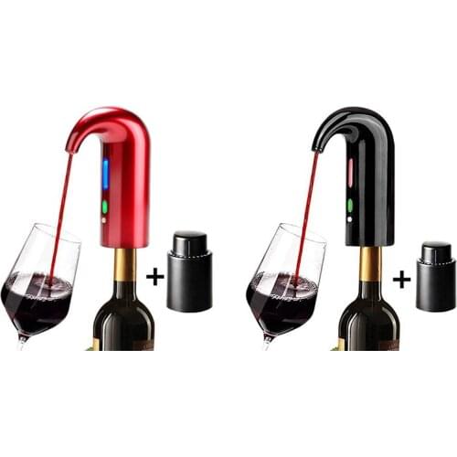 Electric Wine Aerator, Wine Aerator Pourer Multi-Smart Automatic Wine Dispenser Filter Stopper Aeration