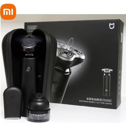 XIAOMI Mijia Electric Shaver Beard Razor Ttrimmer Rechargeable Wet And Dry Dual-Use Washable Double Blade Shaver S500C 3 In 1