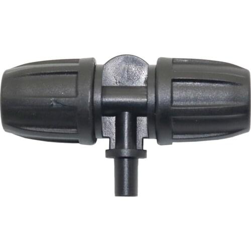 Lock Nut Hose Tee Joint 8/11mm To 6mm Hose Connector Watering Nozzle connector For pipe adapter irrigation spray 5 Pcs