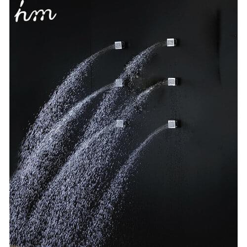 Hm 6PCS 2'' Shower Body Massage Spray Jets 6 Unids Bath SPA Massage Jets Sprayer Aerosols Brass Chorros Shower Body Made