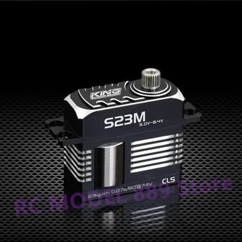 KINGMAX CLS S23M 50g 23kg.cm digital metal Steel gears standard servos full metal mini servo for RC Glider helicopter airplane