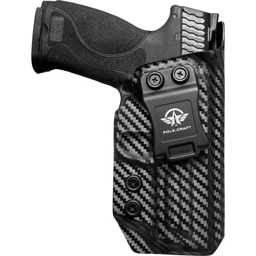 M&P 9mm Holster, M&P 2.0 Hoster IWB Kydex Carbon Fiber Custom Fit: Smith & Wesson M&P 9mm M2.0 4"/4.25" Pistol - Concealed Carry