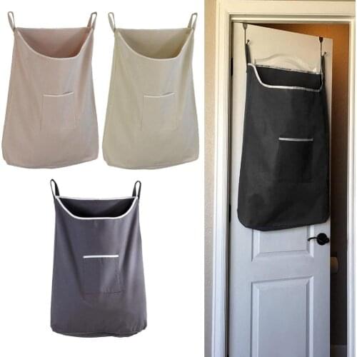 Space Saving Door Back Hanging Laundry Hamper Bag Dirty Clothes Storage Pouch Set