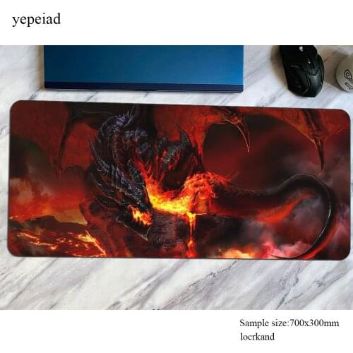 Wow mouse pad Dragon gaming mousepad anime 800x300mm office notbook desk mat Customized padmouse games pc gamer mats