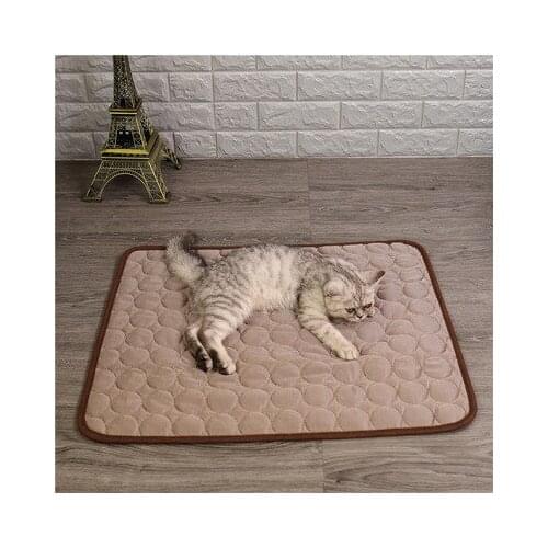 Dog Mat Cooling Summer Pad Mat For Dogs Cat Blanket Sofa Breathable Pet Dog Bed Summer Washable For Small Medium Large