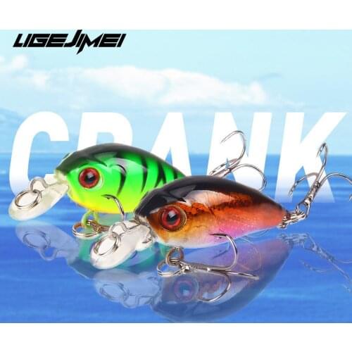 Crankbait For Bass Fishing Minnow Lure Wobbler 45mm 3.8g Crank-Bait Floating Jerkbait Isca Artificial 2020 Fishing-Bait Tackle