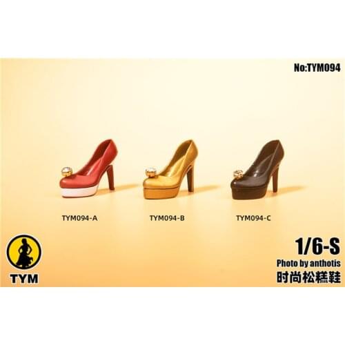 Hot Sales TYM094 1/6th Female Doll Trendy Sexy Diamond High Heel Shoes For Usual 12inch Doll Figures Collection