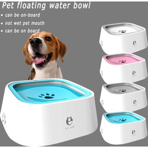 Non-Slip Pets Cat Dog Drinking Water Bowl 1.5L Floating Mouth Without Spill Dispenser ABS Plastic Dog Accesorios Para Perros