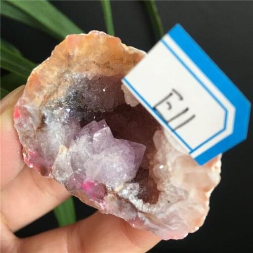 Natural Agate Geode Quartz Crystal Cluster Minerals Healing Home Decoration