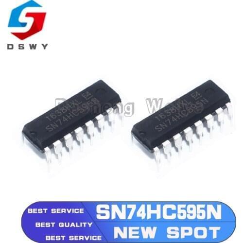 10PCS SN74HC595N DIP16 SN74HC595 DIP 74HC595N 74HC595 New and Original IC