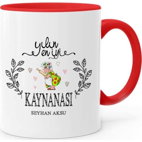 Personalized The Year 'S Best Kaynanası Red Mug Cup