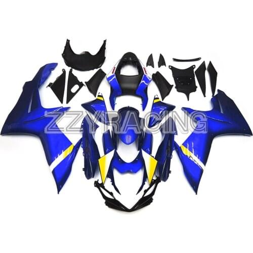 Full Motorcycle Fairings Kit for Suzuki GSXR600 GSXR750 K11 2011 2012 2013 2014 2015 2016 ABS Plastic Body Work Blue Yellow Hull