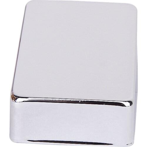 Metal Guitar Blank Humbucker Pickup Cover Chrome Plated Guitar Accessory Fits for 50mm 52mm Pickup