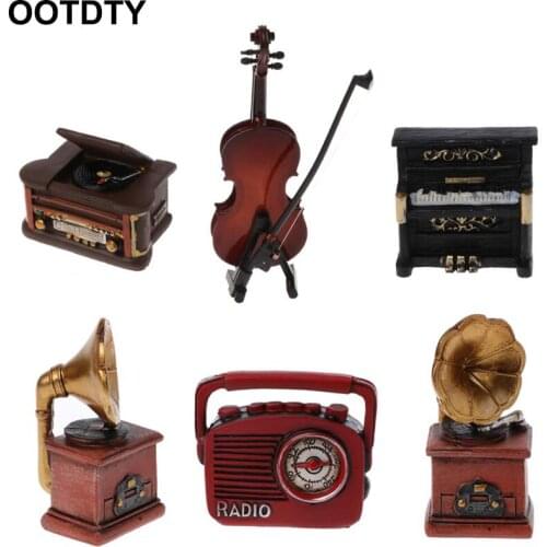 Newborn Photography Prop Creation Musician Violin Guitar Radio Microphone Lute Instruments Infant DIY Props Studio Accessories