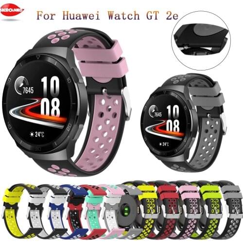 22mm Watchstrap band For Huawei watch GT 2e / GT2 46mm / GTR 47mm silicoe Wristband For Garmin Vivoactive 4 Wrist strap bracelet